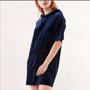 Silence + Noise (at urban outfitters) Velvet Sweatshirt Dress
